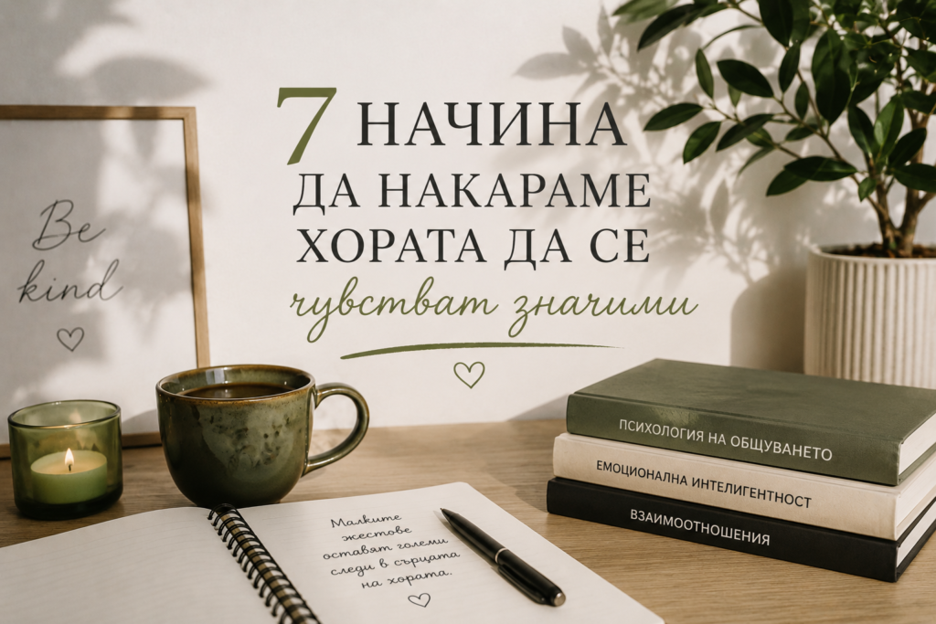 7 начина да накараме хората да се чувстват по-значими